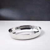 Glossy Silver Metal Platter - ellementry
