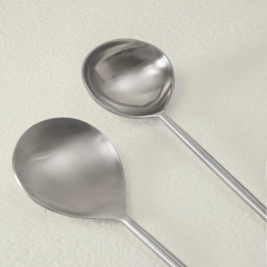 aura silver serving set of two