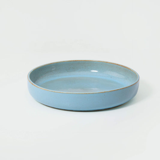 Aqua Rustic Ceramic Pasta Bowl