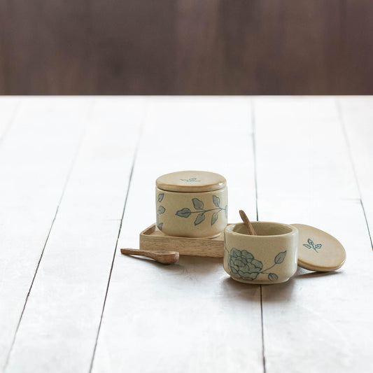 Fiore Ceramic Condiment Set