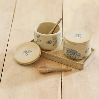 Fiore Ceramic Condiment Set