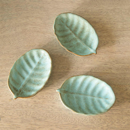 Folia Ceramic Tea Bag Rest Of 3