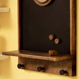 In Time Notice Board with Clock & Shelf