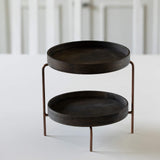 Mango Wood Brown 2 Tier Cake Stand