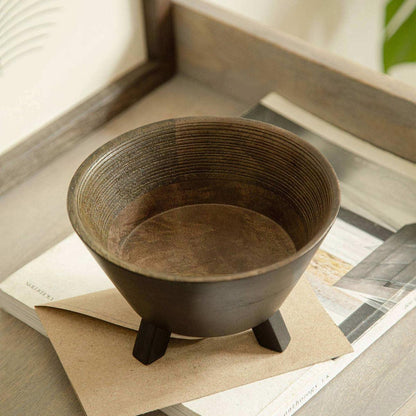 Orbis Tri Legged Round Bowl - Large