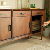 Old World triple drawer cabinet