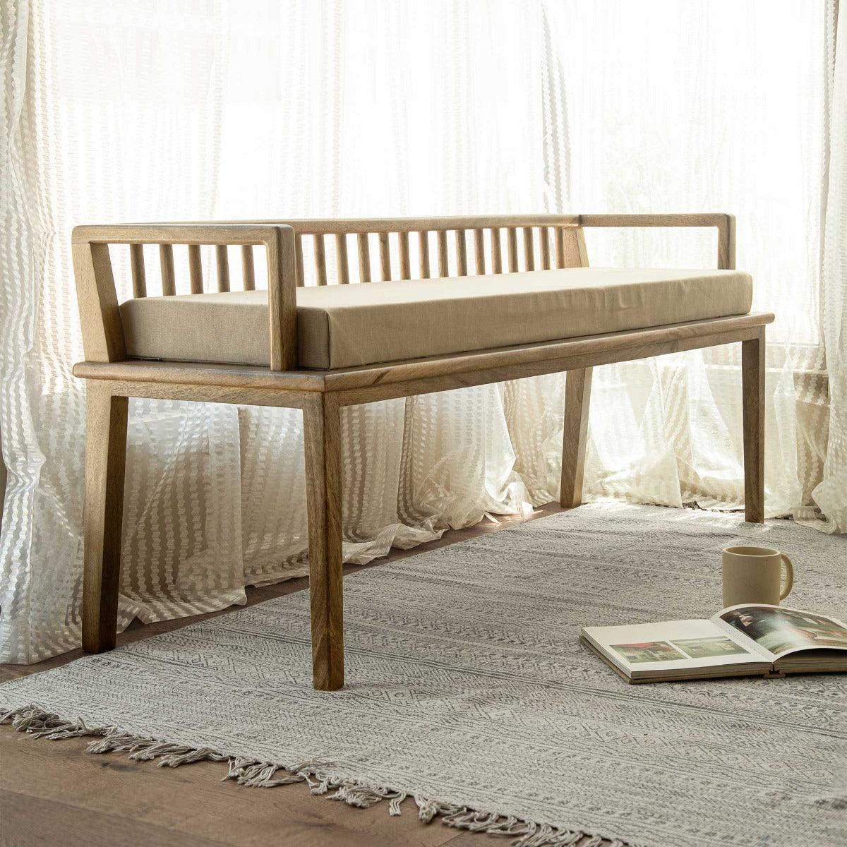Lei pan cushion seated bench - ellementry