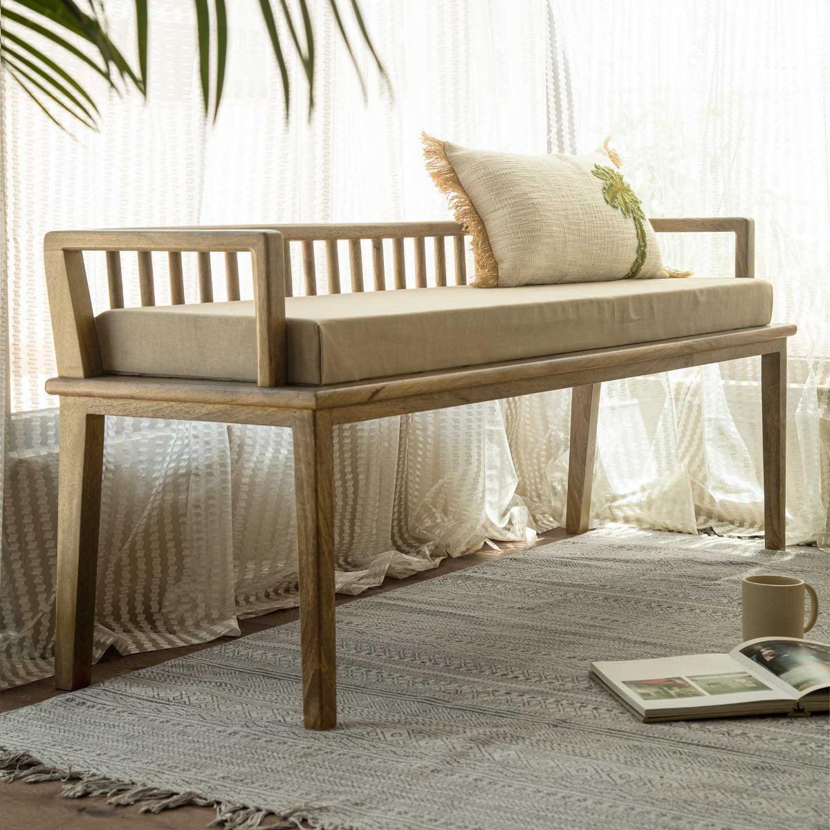 Lei pan cushion seated bench - ellementry