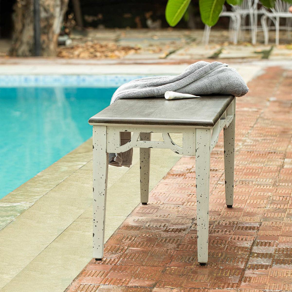 Farmhouse flair ready-to-assemble bench