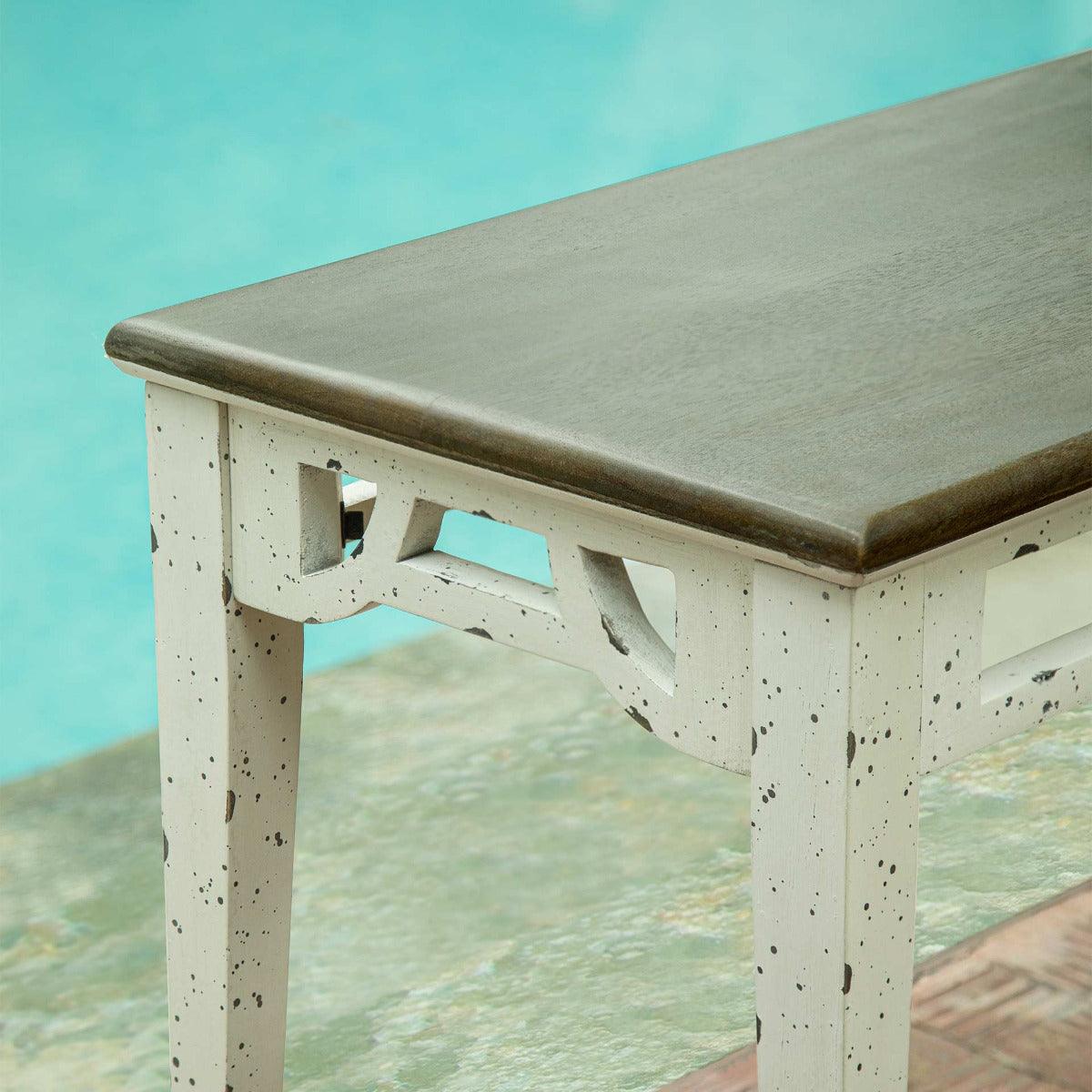 Farmhouse flair ready-to-assemble bench