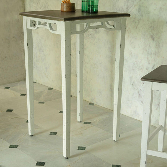 Farmhouse flair ready-to-assemble pub table