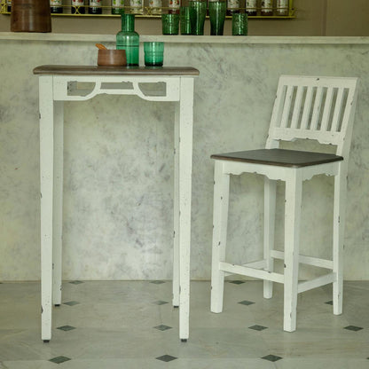 Farmhouse flair ready-to-assemble pub table