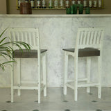 Farmhouse flair ready-to-assemble bar chair