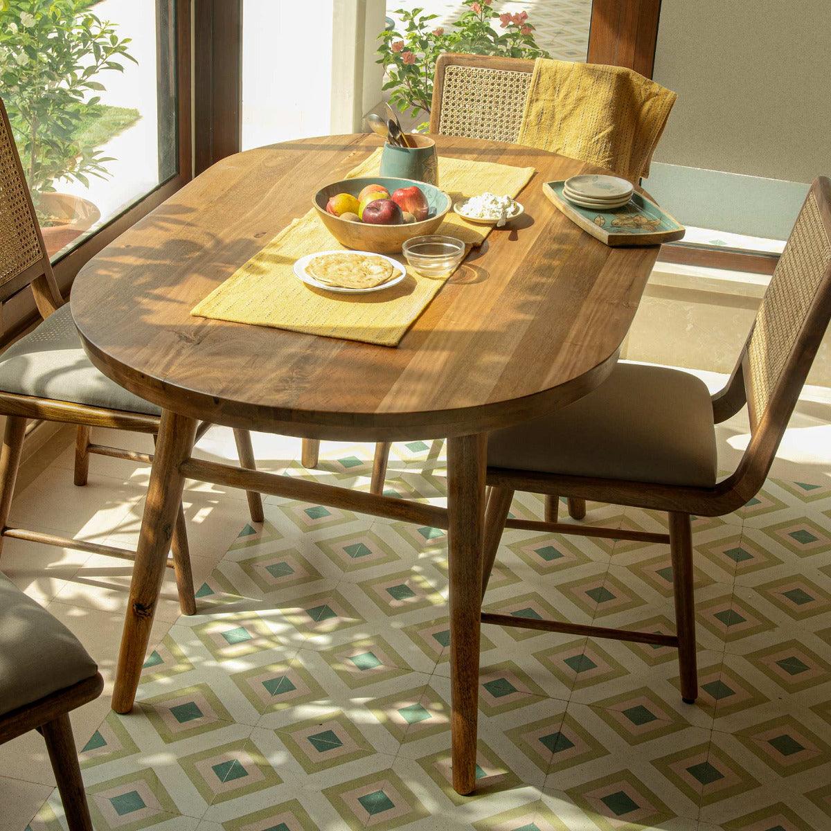 West Village Four Seater Oval Dining Table