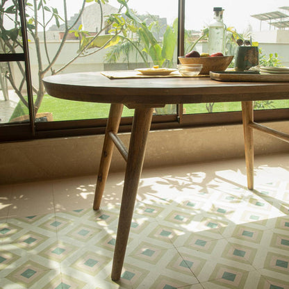 West Village Four Seater Oval Dining Table