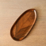 Umber Leaf Oval Platter