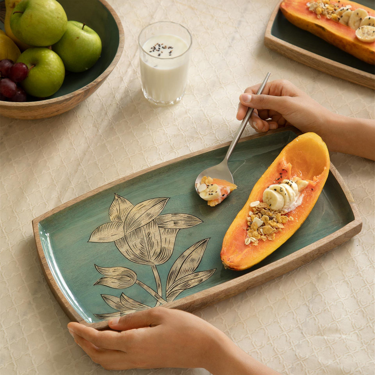 iris large serving platter