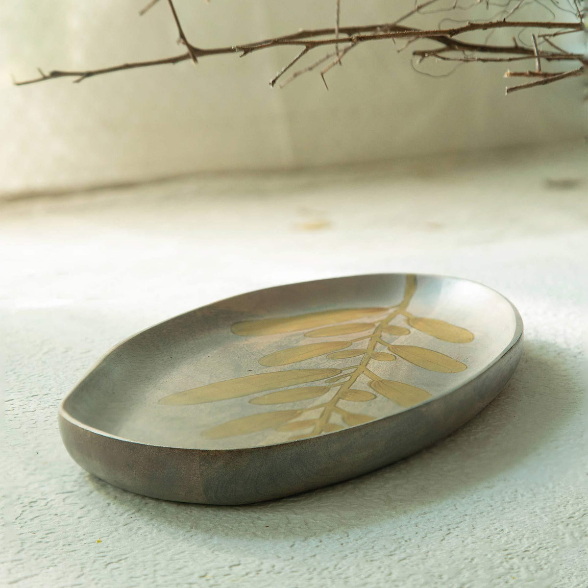 Wisteria Yellow Platter - Small