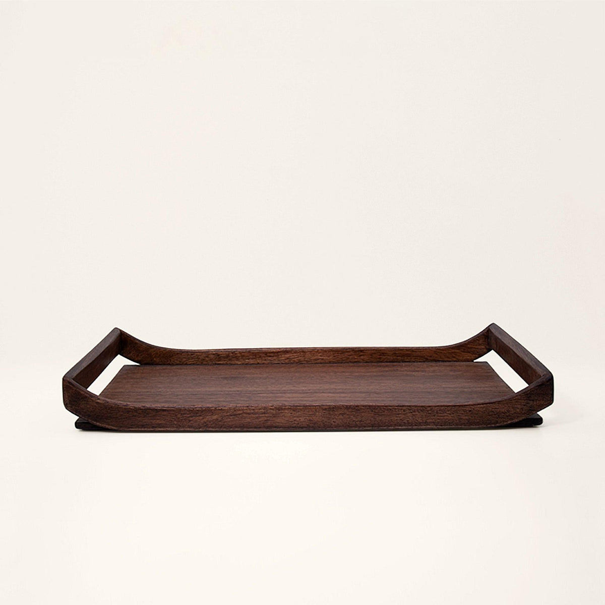 brown wood tray