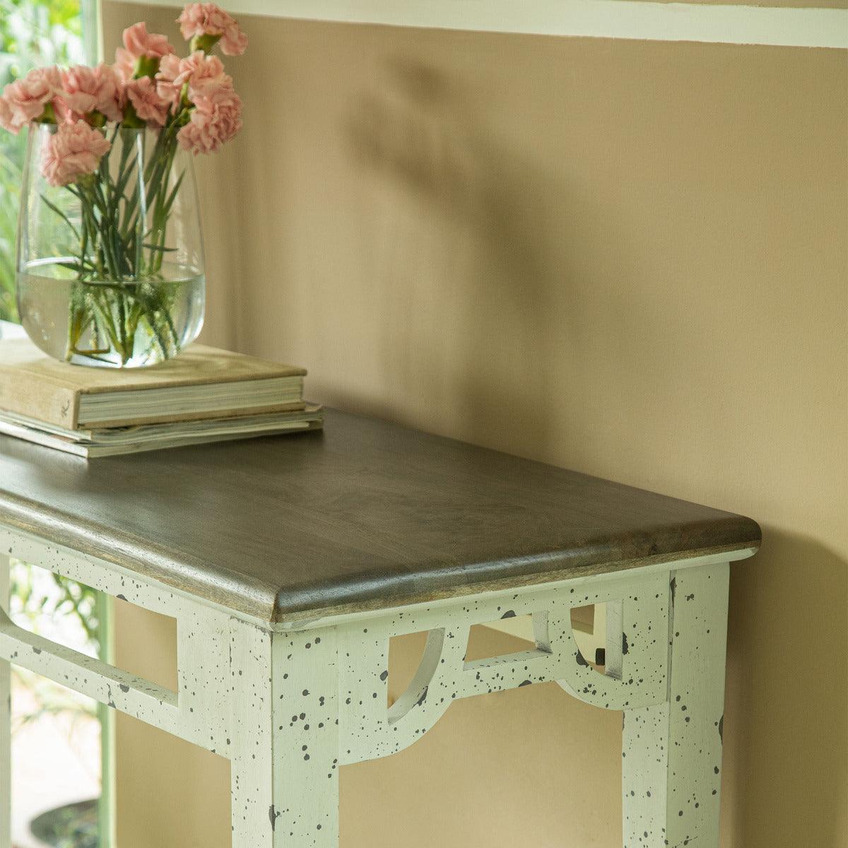 Farmhouse flair ready-to-assemble console