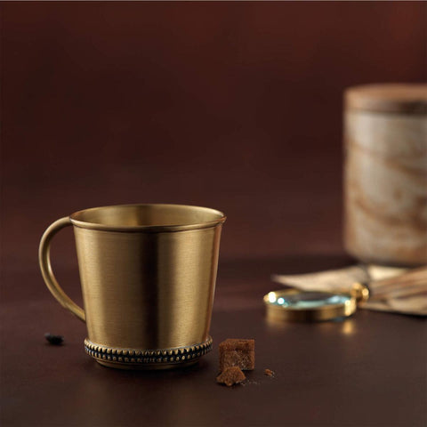 masai brass mug gold - ellementry