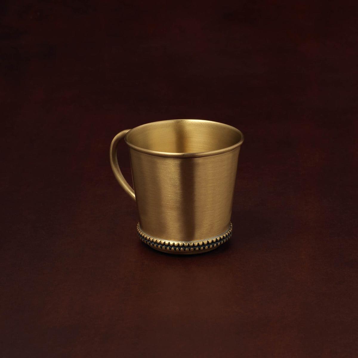 masai brass mug gold