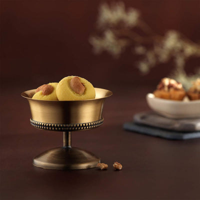 Masai Brass Dessert Bowl Gold - ellementry