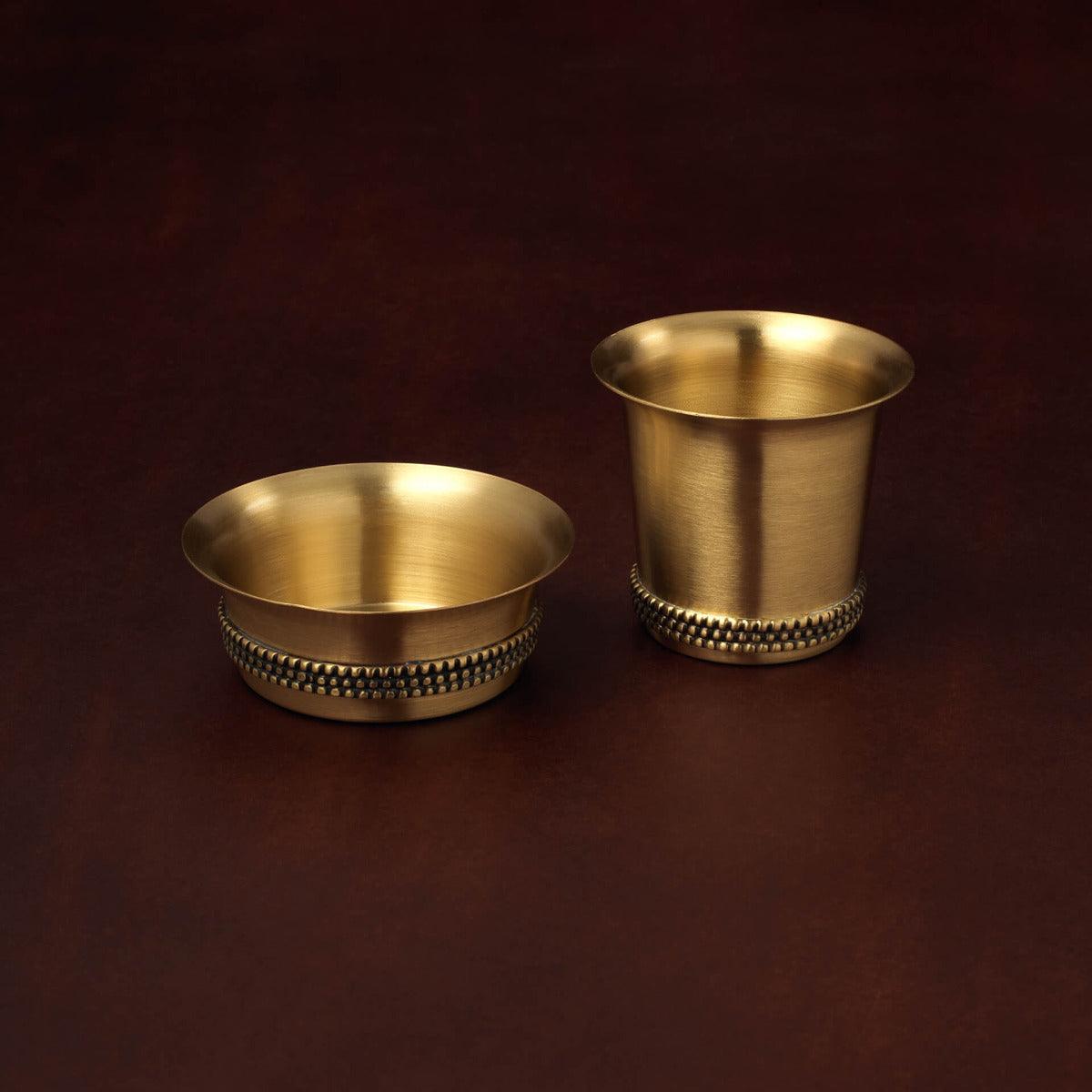 masai brass coffee set gold