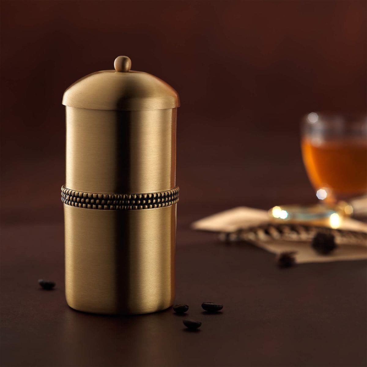 masai brass coffee filter gold - ellementry