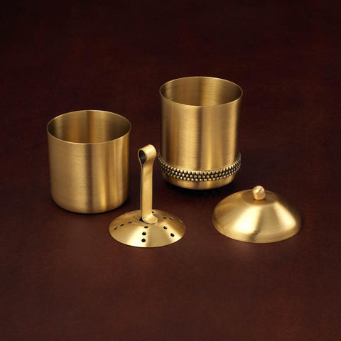 masai brass coffee filter gold - ellementry