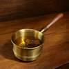 Arra Brass Tea Pan With Wooden Handle