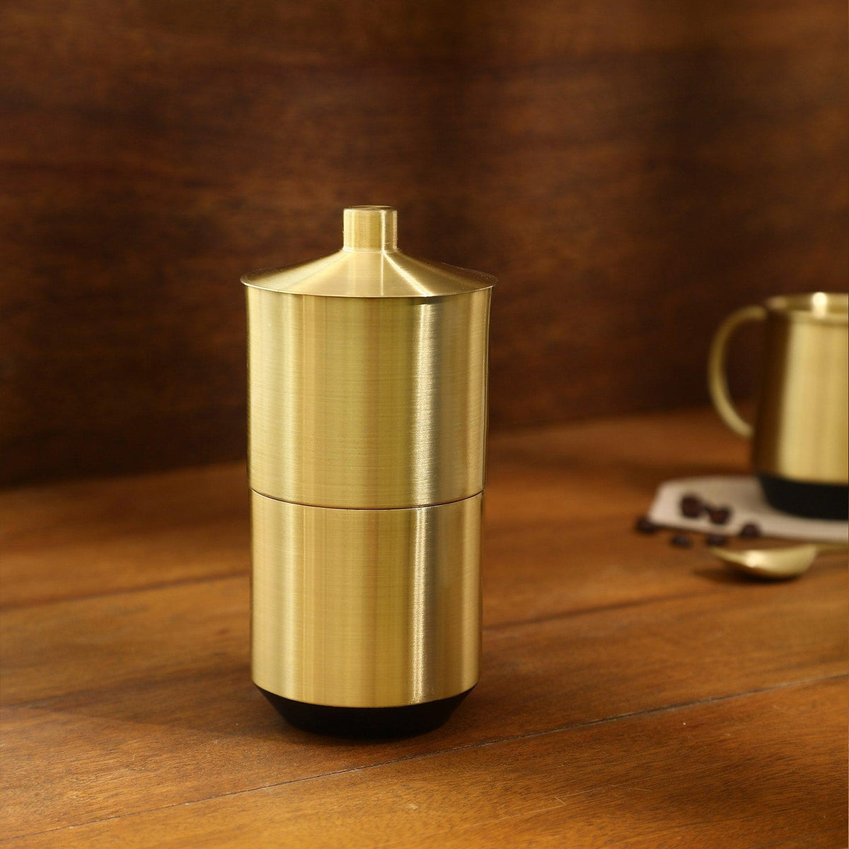 Oro Brass Filter Coffee Maker - ellementry
