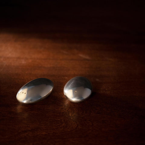 Brass Salt & Pepper Shaker Mouse Silver - ellementry