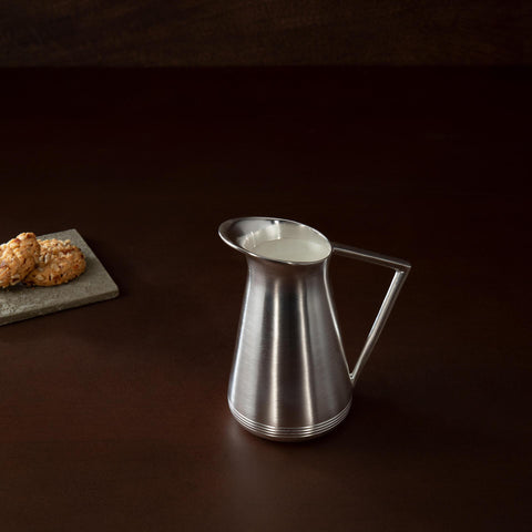 matt silver milk jug - ellementry
