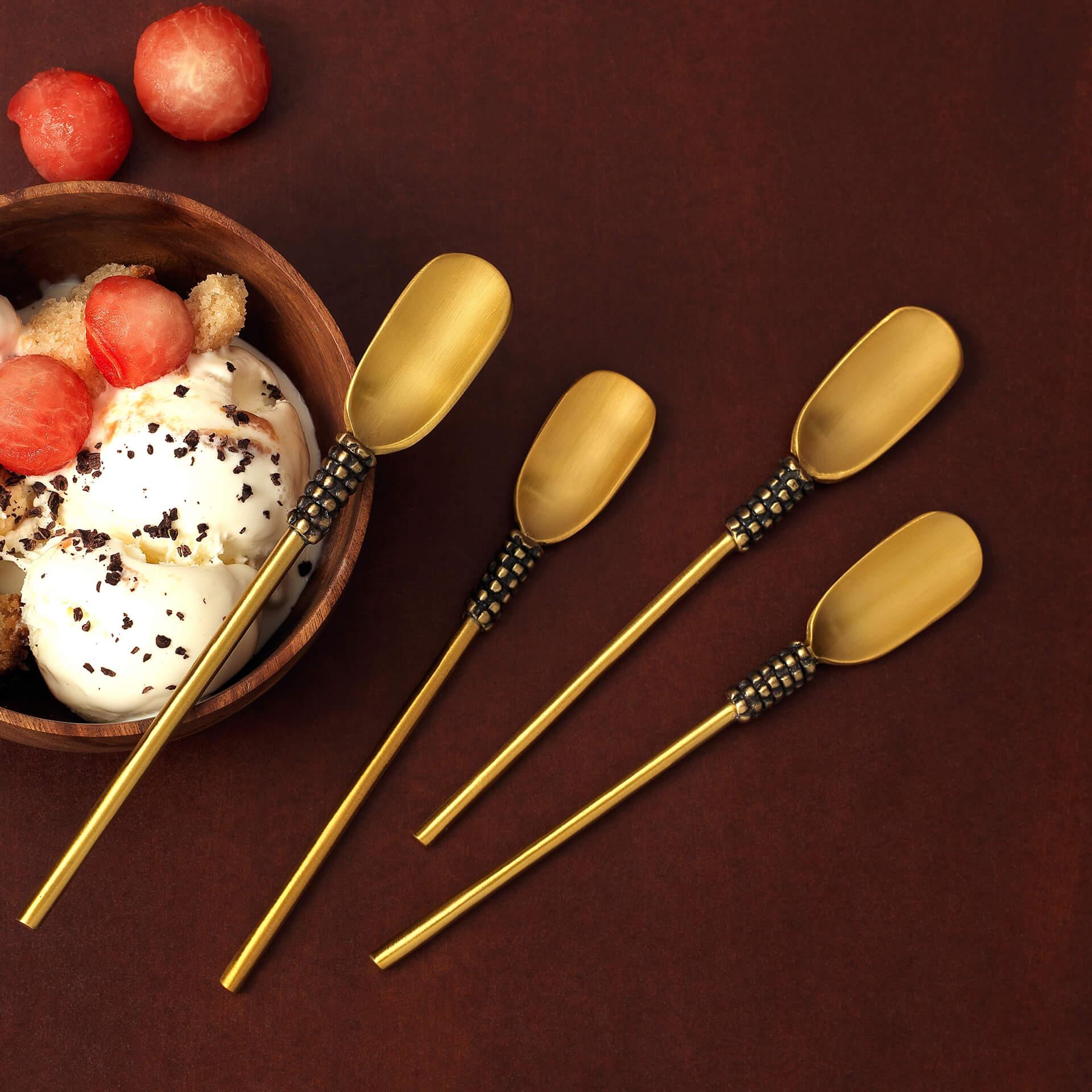 Masai Gold Ice Cream Spoon (Set of 4)