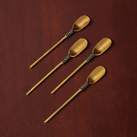 Masai Gold Ice Cream Spoon (Set of 4) - ellementry