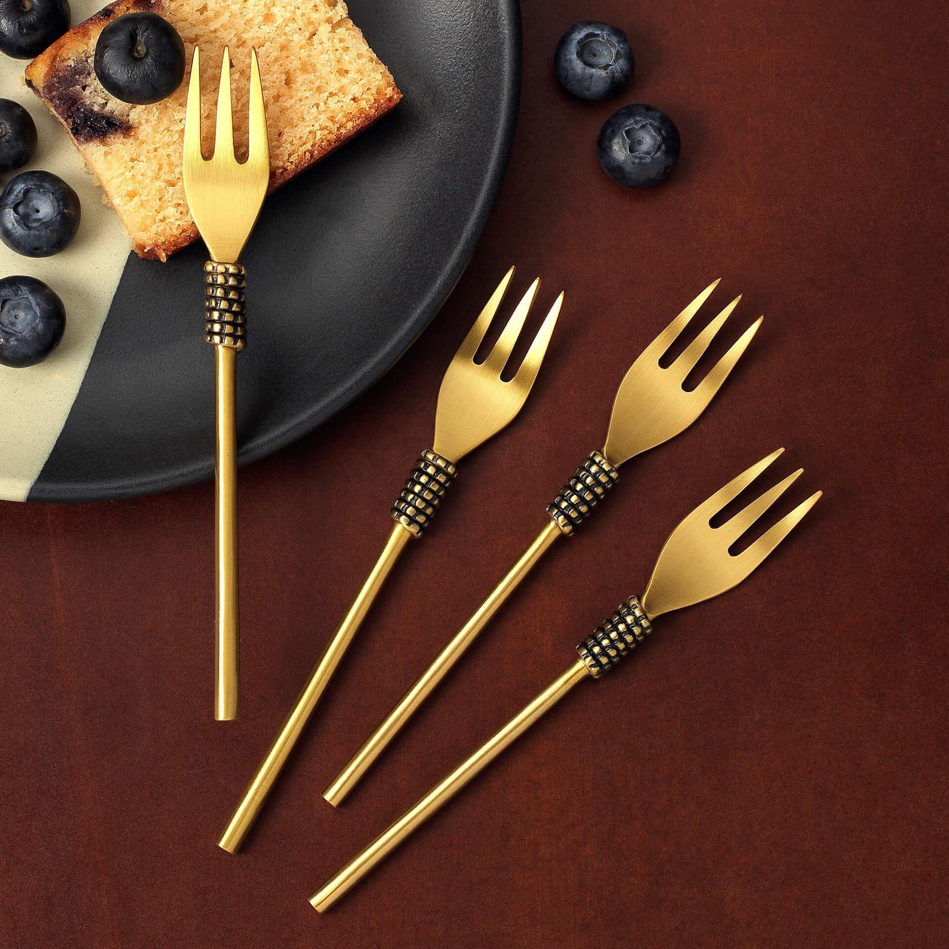 Masai Gold Dessert Fork (Set of 4)