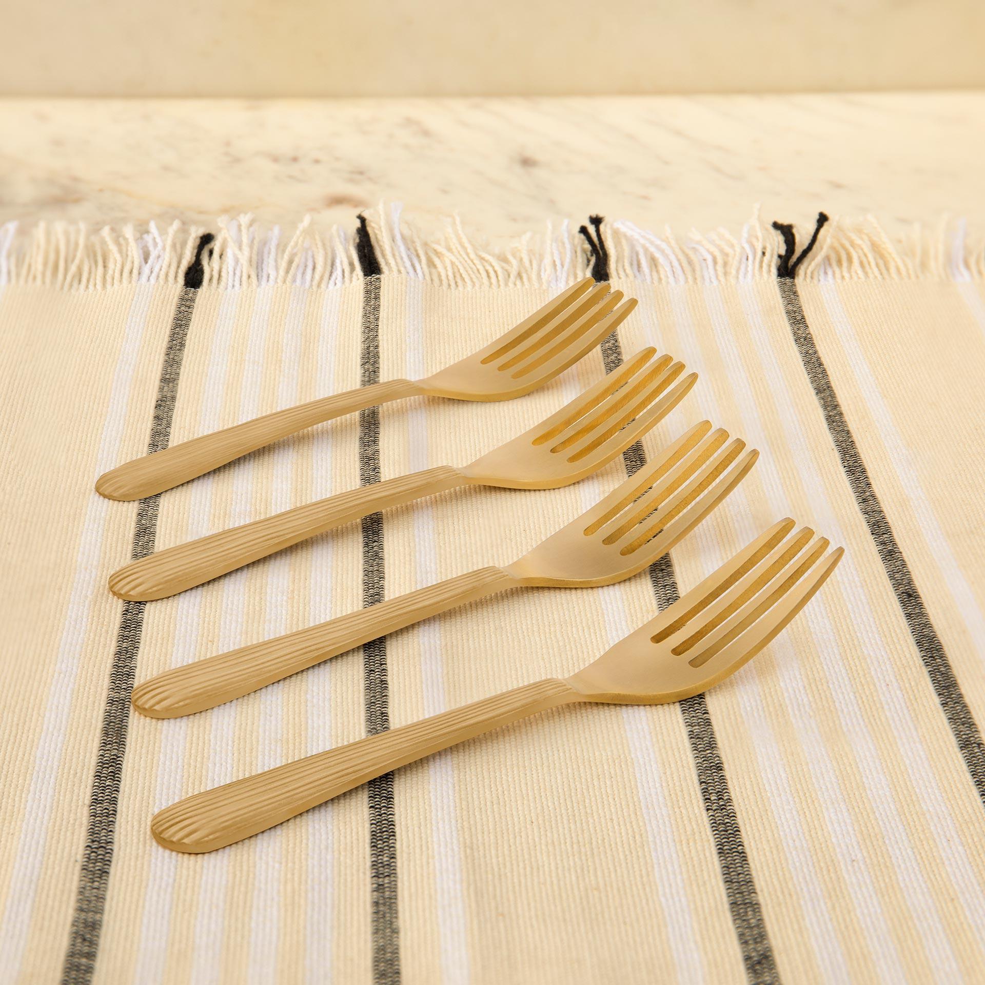 Celestial Brass Fork Set of 4