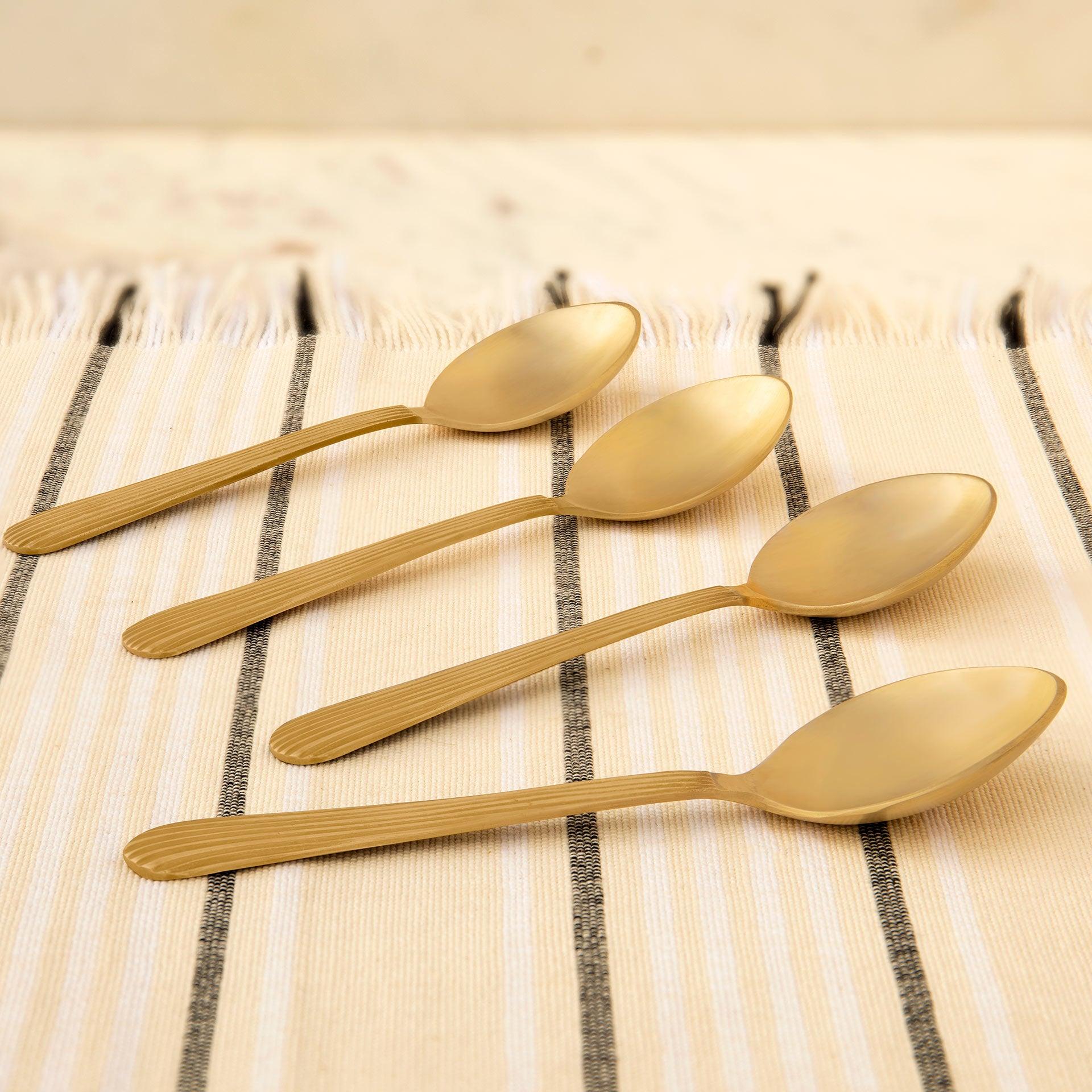 Celestial Brass Tea Spoon Set of 4