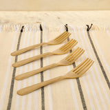 Celestial Brass Fruit Fork Set of 4 - ellementry
