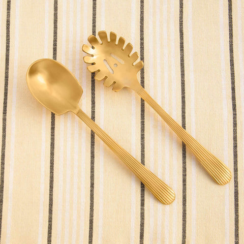 Celestial Brass Ladle Set of 2 - ellementry