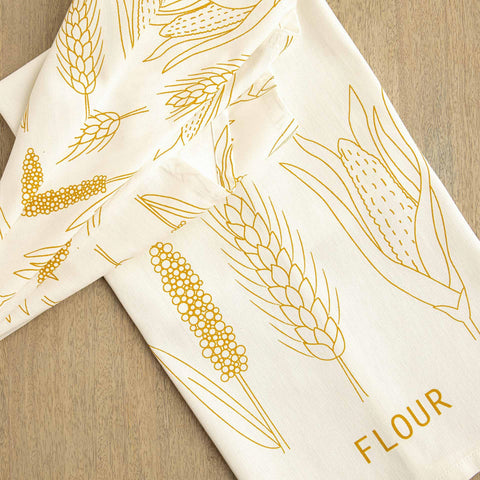 Flour Dish Towel Set of Two (Amber) - ellementry