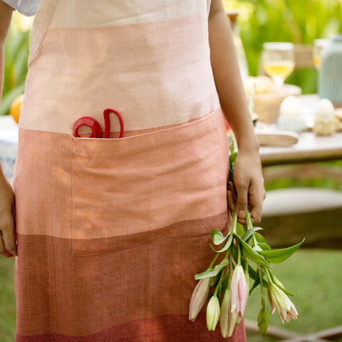 Blush Cotton Kitchen Apron - ellementry