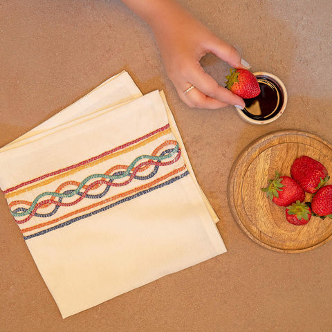 Calico White Napkin (Set of 6) - ellementry