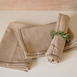 Natural Fringe Cotton Napkin (Set of 6) - ellementry