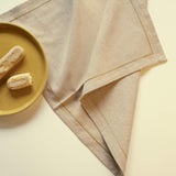 Royal offwhite Cotton Napkin Set of 6 - ellementry