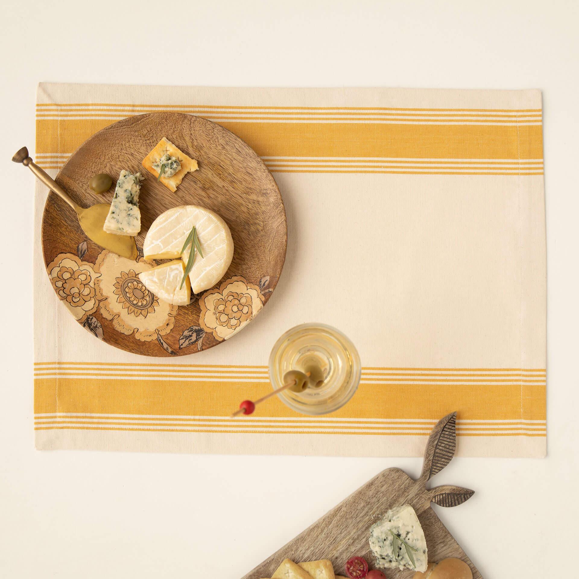 Mango Mojito Border 100% Cotton Placemat Set of 6