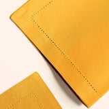 Mustard 100% Cotton Placemat Set of 6 - ellementry