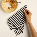 Classic Stripes 100% Cotton Napkin Set of 6 - ellementry