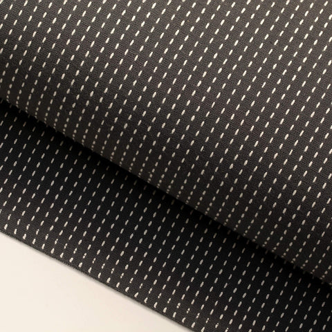 Pinstriped 100% Cotton Table Runner (Charcoal Grey) - ellementry